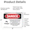 Signmission Rotating Auger Inside This Hopper Danger Sign, Vinyl Decal, 5in W x 3.5in L, 2PK OS-2PACK-DS-D-35-L-2437 - alternate 5